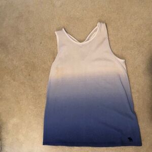 Girls Blue Abercrombie Kids Ombré Tank top